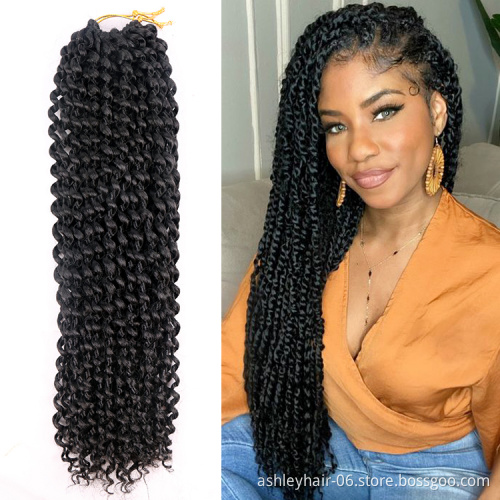 Julianna Passion Twists Meches Water Wave Braid Braids Waterwave 18 Inch Hair Braiding Hair Crochet Passion Twists